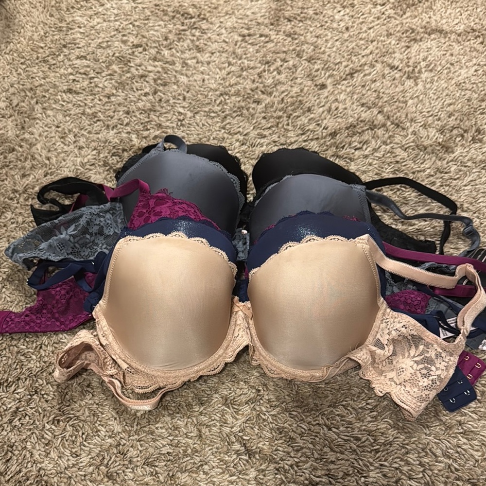 Elegant Lace Women's Bra Set - Black, Cream, Pink